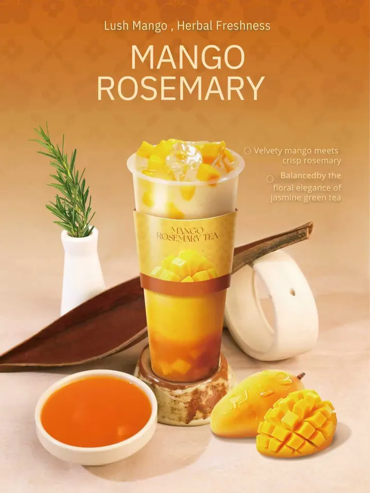Mango Rosemary tea at Futigi