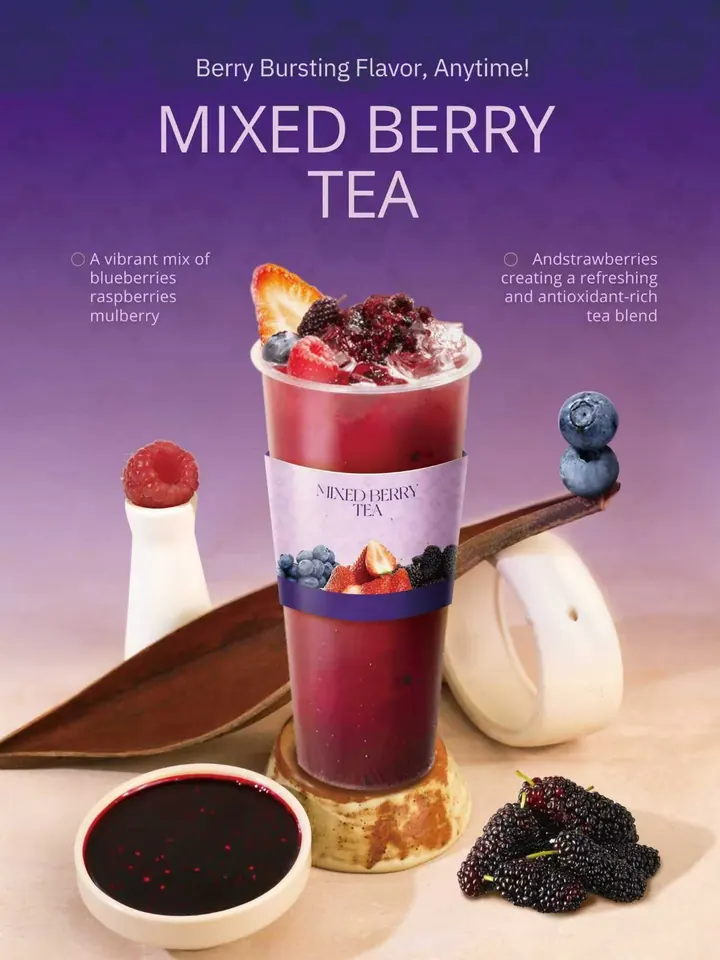 Mixed Berry tea at Futigi