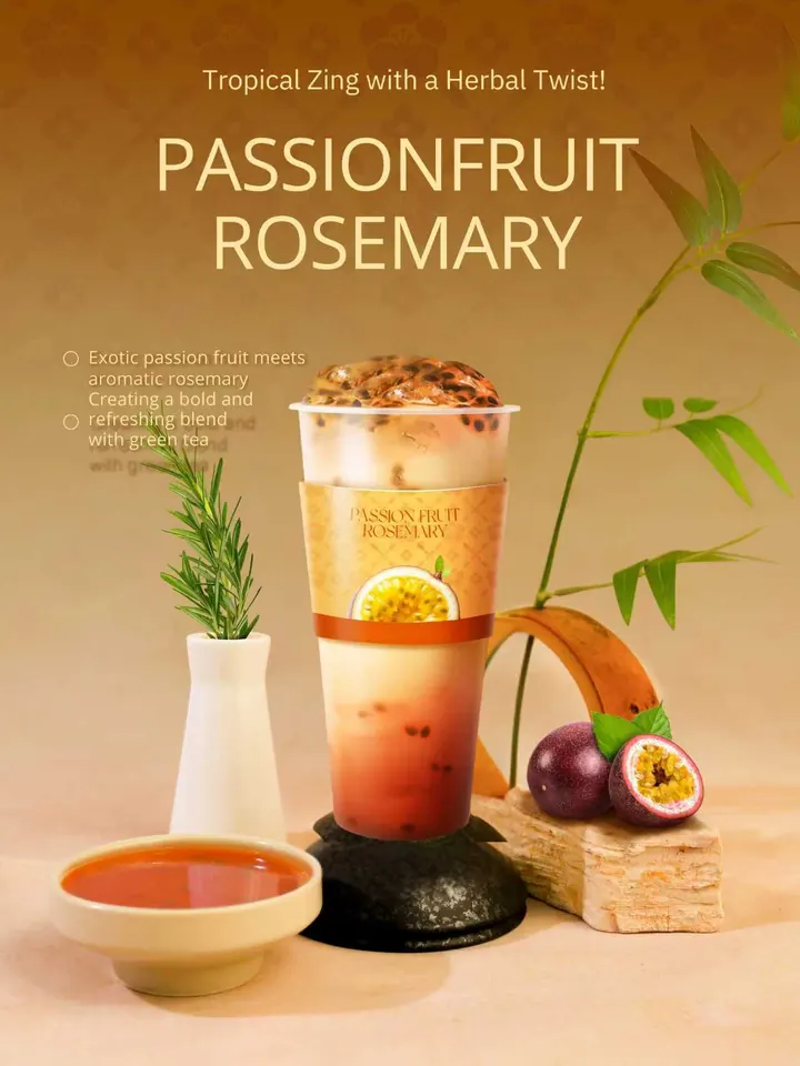 Passion Fruit Rosemary tea at Futigi
