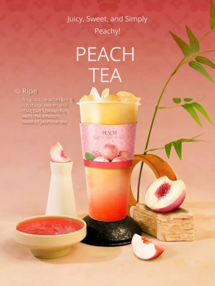 Peach Oolong tea at Futigi