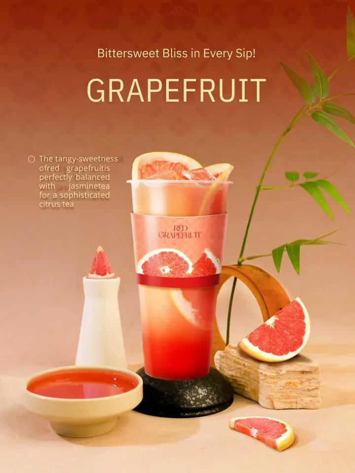 Red Grapefruit tea at Futigi