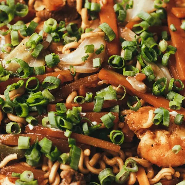 Shrimp Yaki Soba — Futigi, Fresh Meadows